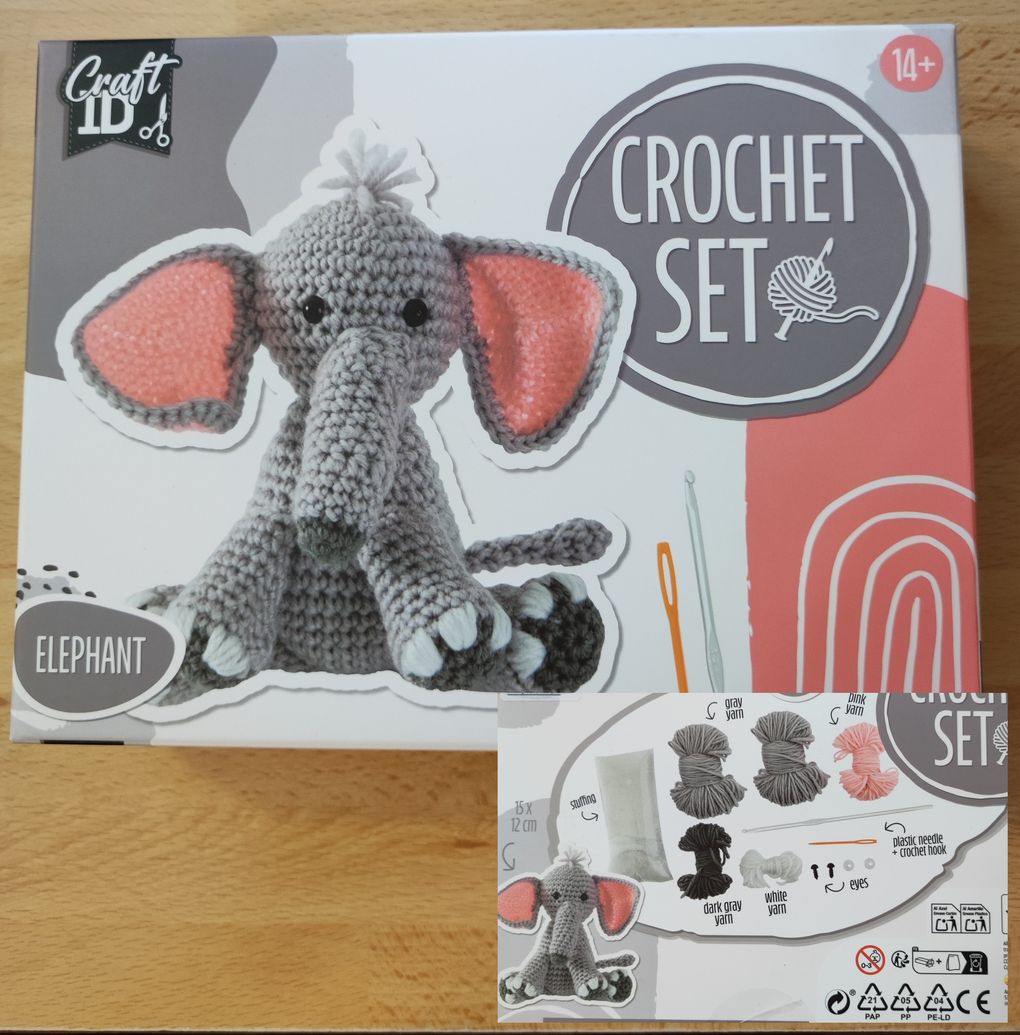 sada Háčkování - Slon